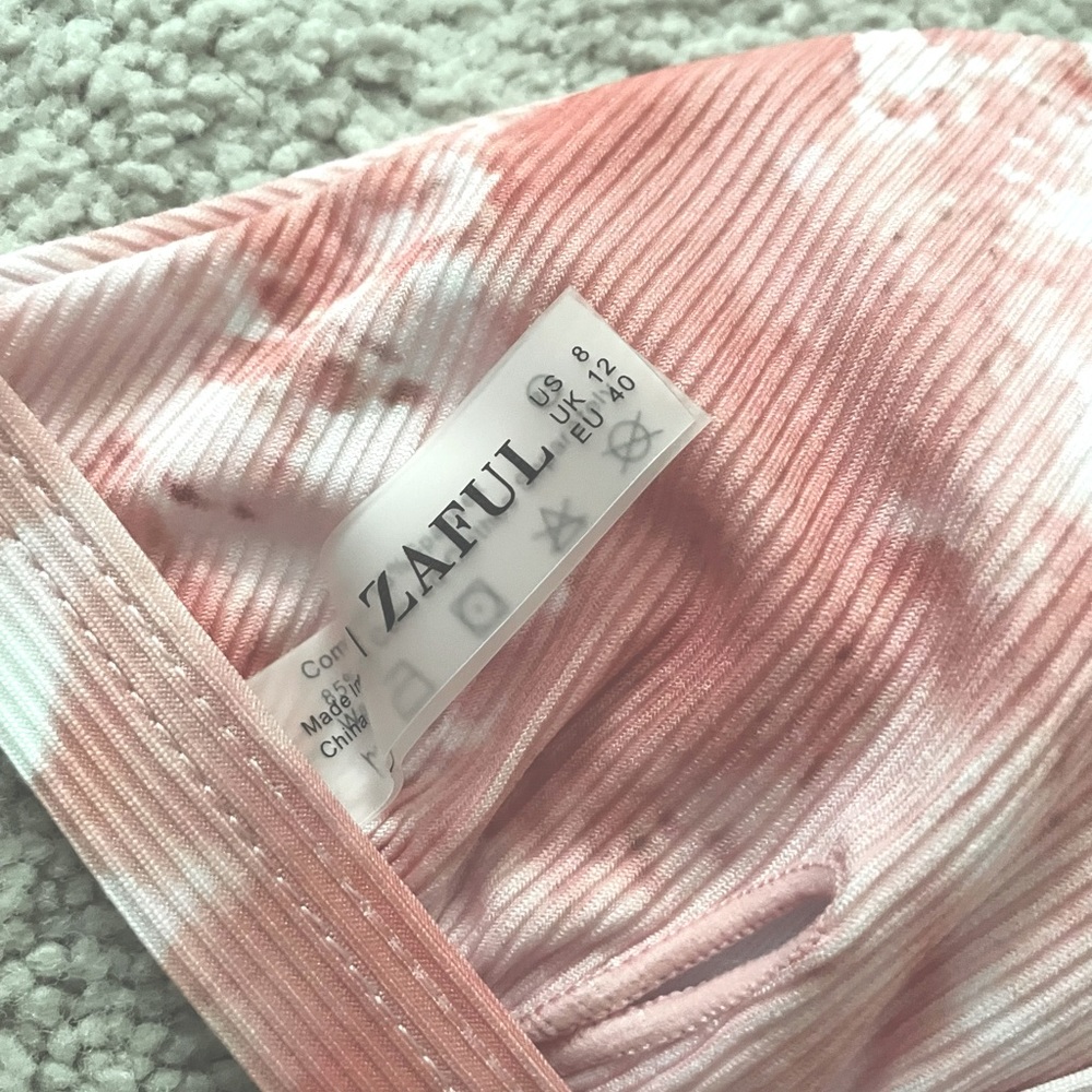 Zaful Pink & White Bikini Set - Picture 3 of 4